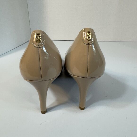 Cole Haan Size 11 Grand Zero Beige Patent Leather Pumps | Classic Stiletto Heels - Picture 4 of 8